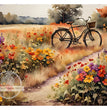 Bicycle in Flowers Rice Paper (DC317) - Decoupage Central