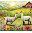 Llama Love Rice Paper (DC386)- Decoupage Central