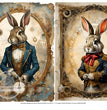 Napoleon Bunny-Parte Duo Rice Paper (DC390)- Decoupage Central