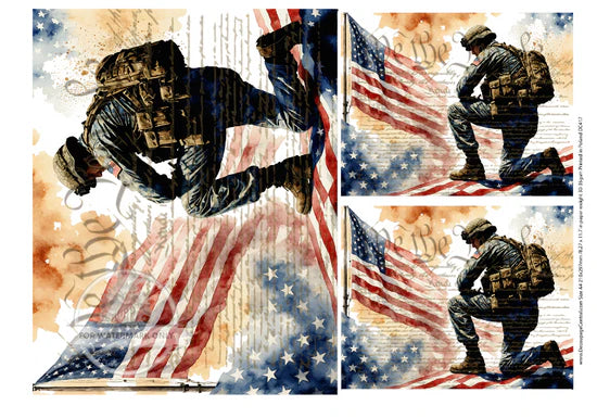 Some Gave All Rice Paper (DC417)- Decoupage Central