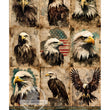 Eagle Portraits Rice Paper (DC424)- Decoupage Central