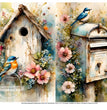 Mailbox & Birdhouse Rice Paper (DC426)- Decoupage Central