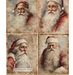 Victorian Santas Rice Paper (DC444)- Decoupage Central