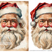 Front Door Santa Duo Rice Paper (DC449)- Decoupage Central