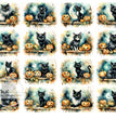 Cats n Pumpkins Multi Duo Rice Paper (DC479)  - Decoupage Central