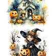 Cute Little Witches Rice Paper (DC484) - Decoupage Central