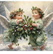 Christmas Cherubs Solo Rice Paper (DC488) - Decoupage Central