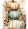 Watercolor Pumpkin Stacked Rice Paper - Decoupage Central