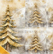Golden Christmas Tree Rice Paper (DC5043) - Decoupage Central
