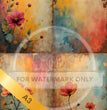 Patina Spring Flowers Quad Rice Paper (DC5076) - Decoupage Central
