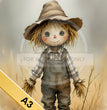 Scarecrow Cutie 1 Rice Paper (DC5102SC) - Decoupage Central