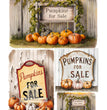 Pumpkins for Sale Trio Rice Paper (DC516) - Decoupage Central