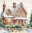 Gingerbread House Rice Paper (DC542) - Decoupage Central