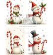 Christmas Snowmen Rice Paper (DC558) - Decoupage Central