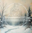 Vintage Winter Landsape Rice Paper (DC571) - Decoupage Central