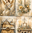 Classic Christmas Sepia Quad Rice Paper (DC579) - Decoupage Central