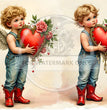 Country Valentine Duo Rice Paper (DC594) - Decoupage Central