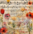 Flower Melody Rice Paper (DC601) - Decoupage Central