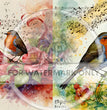 Musical Bird Duo Rice Paper (DC603) - Decoupage Central
