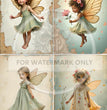 Spring Pixie Quad Rice Paper (DC622) - Decoupage Central