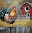 Bokeh Farm Rooster Rice Paper (DC646) - Decoupage Central