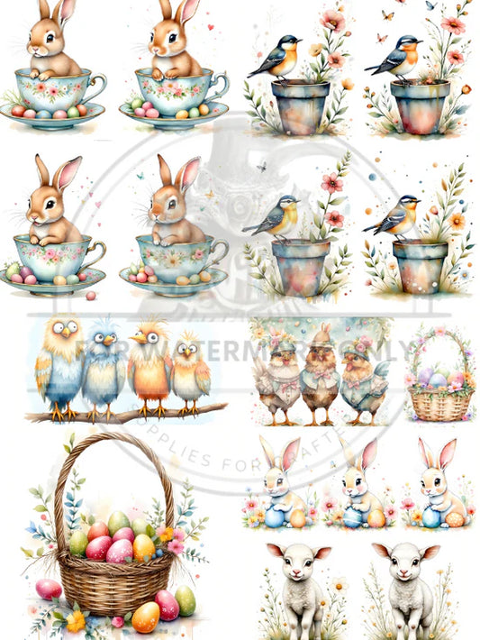 Fun Easter Smalls Mini Rice Paper (DC652) - Decoupage Central