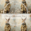 Rock Star Bunny Quad Rice Paper (DC662) - Decoupage Central