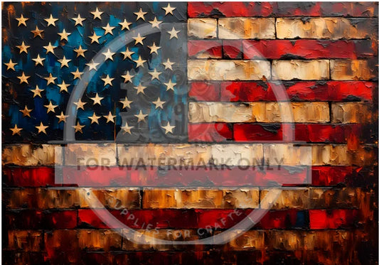Wall Flag Rice Paper (DC671) - Decoupage Central
