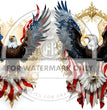 Patriot Eagle Duo Rice Paper (DC674)- Decoupage Central