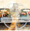 Flower Truck Duo Rice Paper (DC697)- Decoupage Central