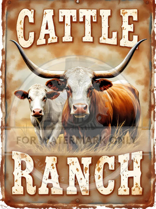 Cattle Ranch Rice Paper (DC730)- Decoupage Central