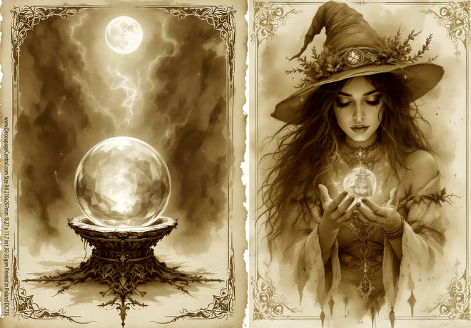 The Fortune Teller Rice Paper (DC735) - Decoupage Central