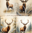 Majestic Woodland Stags Quad Rice Paper (DC744) - Decoupage Central