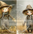 Scarecrow Cuties Duo Rice Paper (DC758) - Decoupage Central