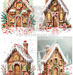 Gingerbread Lane Quad Rice Paper (DC807) - Decoupage Central