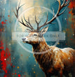 Stag on Patina Rice Paper (DC809) - Decoupage Central