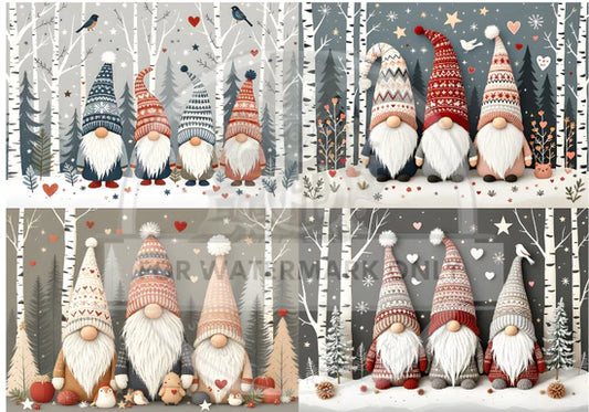 Nordic Gnome Wonderland 1 Rice Paper (DC816) - Decoupage Central