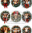 Highland Christmas Cows Rice Paper (DC863) - Decoupage Central