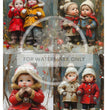 Snow Day Cuties Quad Rice Paper (DC874) - Decoupage Central