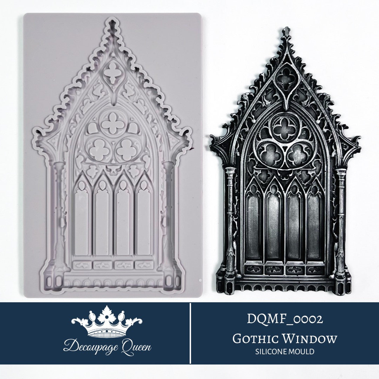 PREORDER - Gothic Window Mould, Ltd Edition - Decoupage Queen