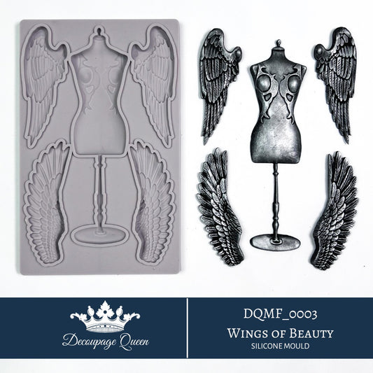 PREORDER - Wings of Beauty Mould, Ltd Edition - Decoupage Queen