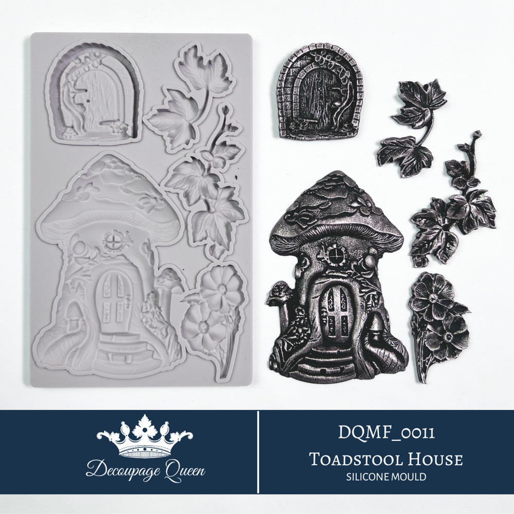 Toadstool House Silicone Mould, Ltd Edition - Decoupage Queen