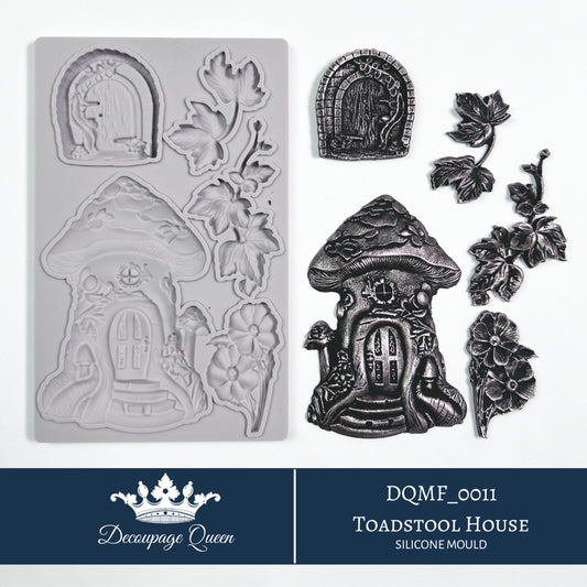 Toadstool House Silicone Mould, Ltd Edition - Decoupage Queen