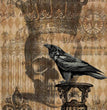 Halloween Raven with Skull & Gate Rice Paper - Paper Designs
