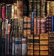 Dusty Library Rice Paper - Decoupage Queen