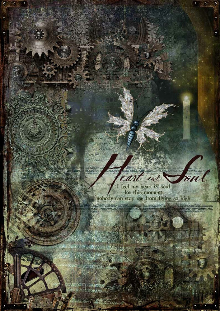 Heart & Soul Rice Paper- Decoupage Queen