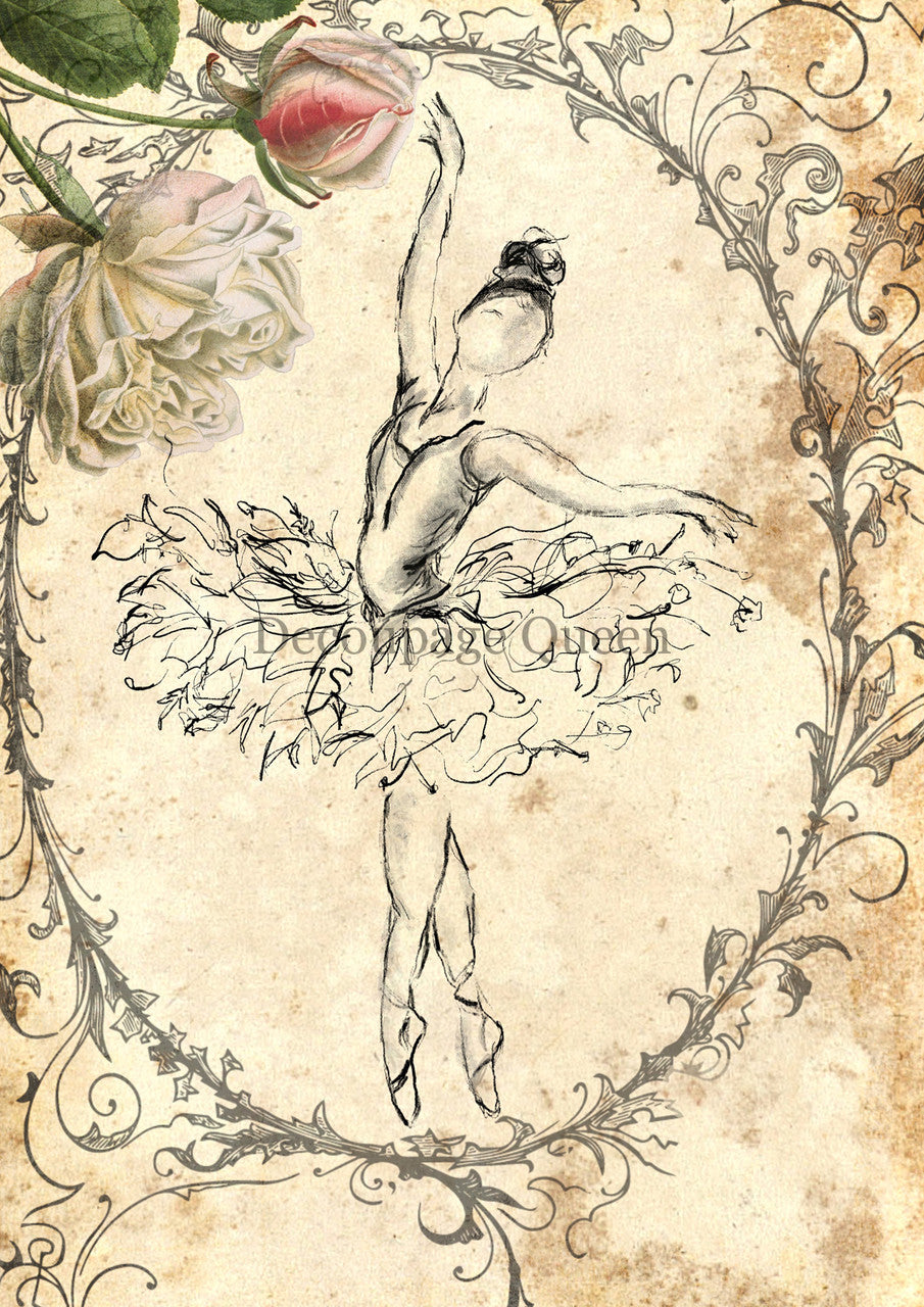 Sweet & Sassy, Floral Dance Rice Paper- Decoupage Queen