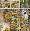 Sunflowers Journaling Cards Rice Paper -  Decoupage Queen