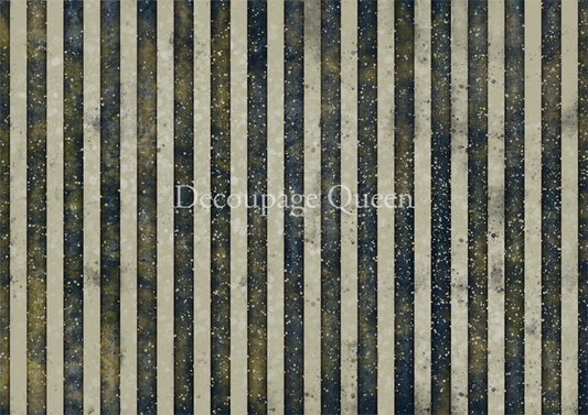 Dainty and the Queen - Festive Stripes Rice Paper - Decoupage Queen