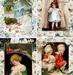 Vintage Christmas Girls 4 Pack Rice Paper- Decoupage Queen